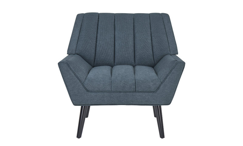 Houston Navy Blue Modern Arm Chair - Image 6