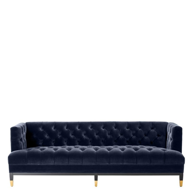 Sofa Castelle Savona Midnight Blue Velvet - Image 4