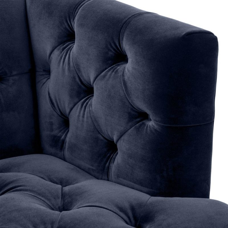 Sofa Castelle Savona Midnight Blue Velvet - Image 3