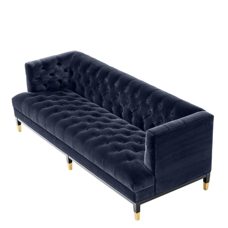 Sofa Castelle Savona Midnight Blue Velvet - Image 2