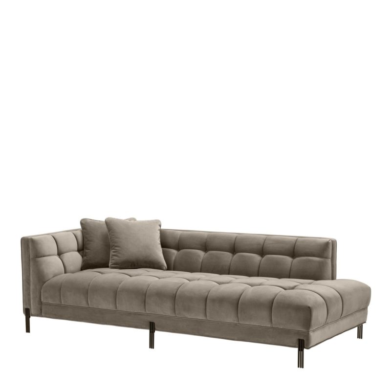 Sofa ‘Sienna' Greige Velvet