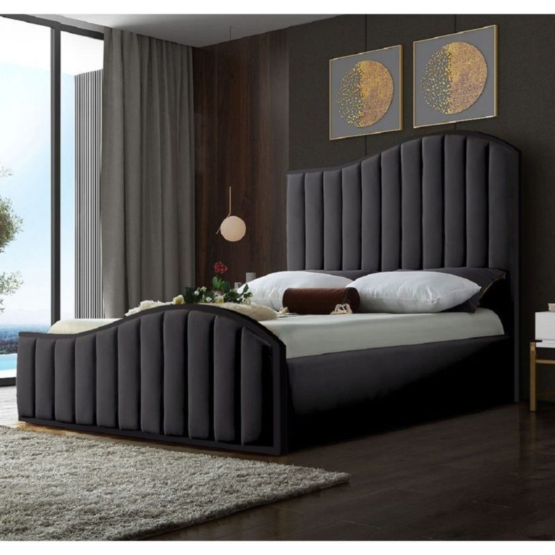 Magnifik Plush Velvet Bed Frame - Image 4