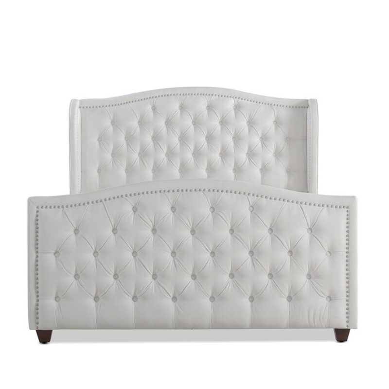 Marlon Tufted Upholstered Contemporary Bed - Image 6