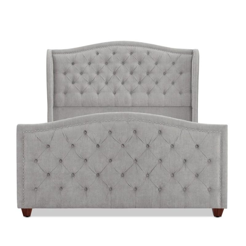 Marlon Tufted Upholstered Contemporary Bed - Image 3