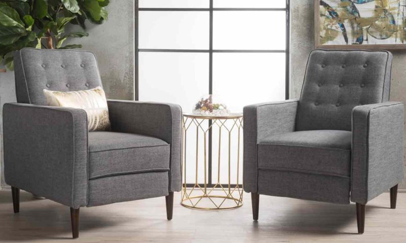 Mid-Century Fabric Club Chairs - Image 2