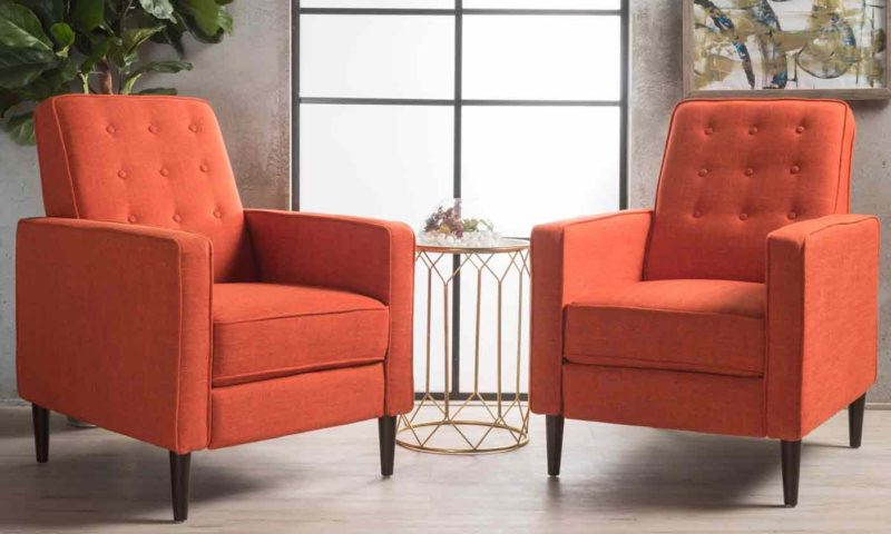 Mid-Century Fabric Club Chairs - Image 3