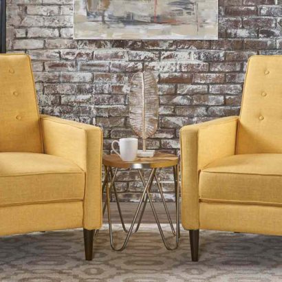 Mid-Century Fabric Club Chairs - Image 5