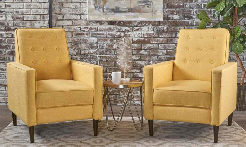 Mid-Century Fabric Club Chairs - Image 5