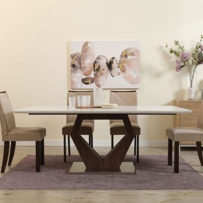 Kempten 6 Seater Dining Table - Natural - Image 5