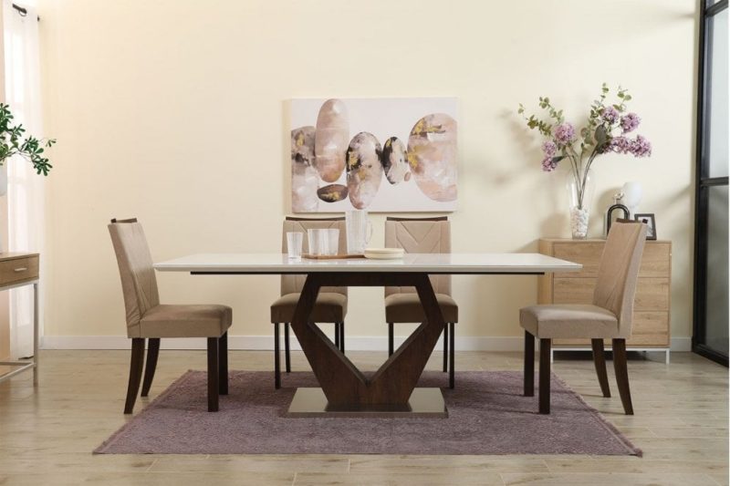 Kempten 6 Seater Dining Table - Natural - Image 5