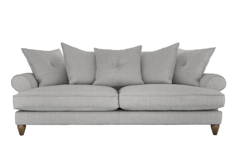 Amora 4 Seater Sofa Fabric Scatter Back - Image 2