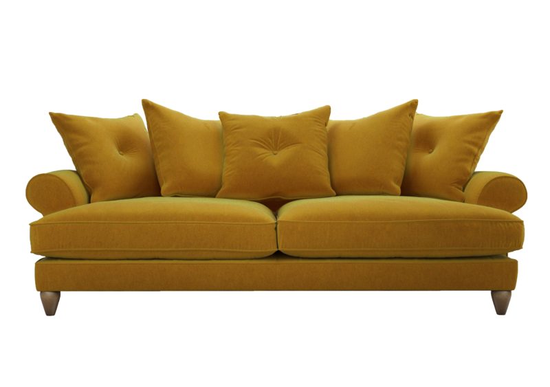 Amora 4 Seater Sofa Fabric Scatter Back - Image 3