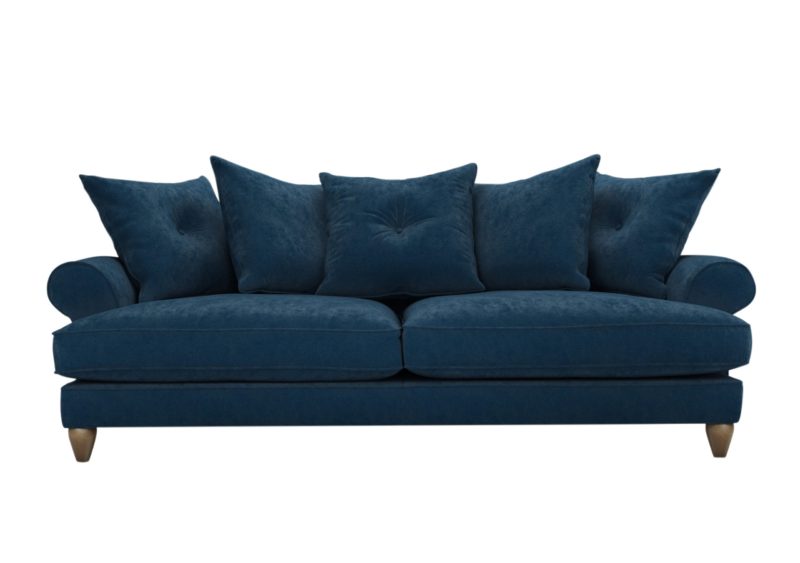 Amora 4 Seater Sofa Fabric Scatter Back - Image 5