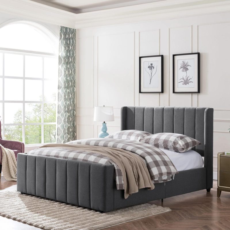 Riley Fully-Upholstered Bed Frame - Image 2