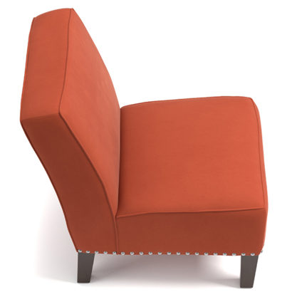 Velvet Armless Chairs - Image 3