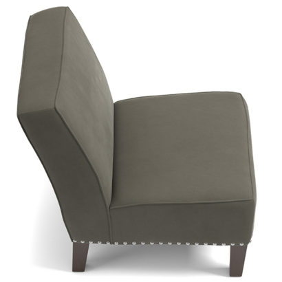 Velvet Armless Chairs - Image 8