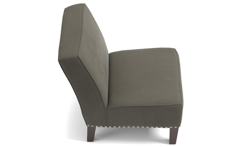 Velvet Armless Chairs - Image 8