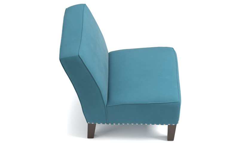 Velvet Armless Chairs - Image 5