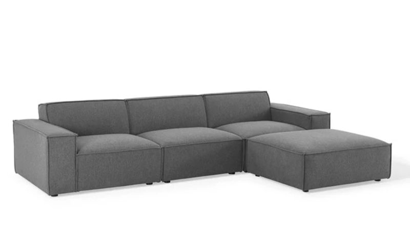 4 Piece Fabric Sectional Sofa - Image 2