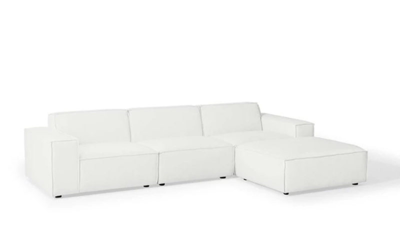 4 Piece Fabric Sectional Sofa - Image 4