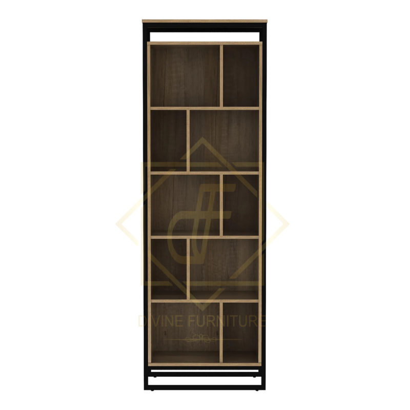 Bookcase Cabinet Oak & Black