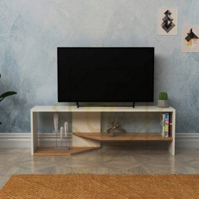 Modern TV Unit with Open Storage