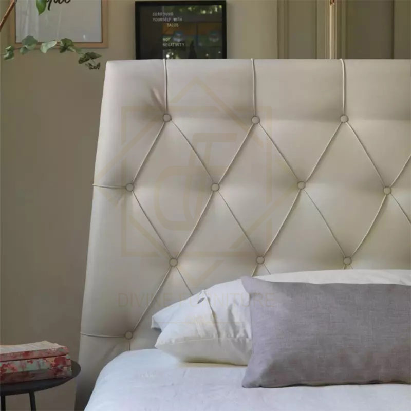 Half Square Tufted Headboard Bed - Image 6