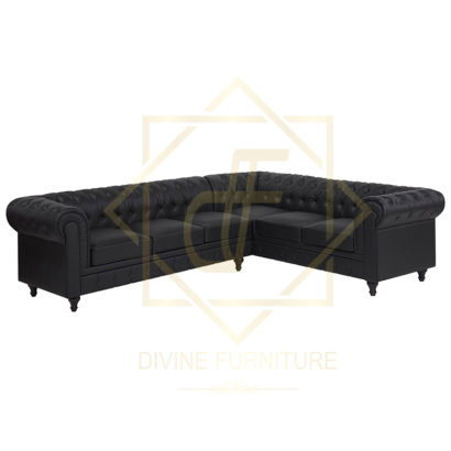 Left / Right Faux Leather Corner Sofa CHESTERFIELD - Image 2