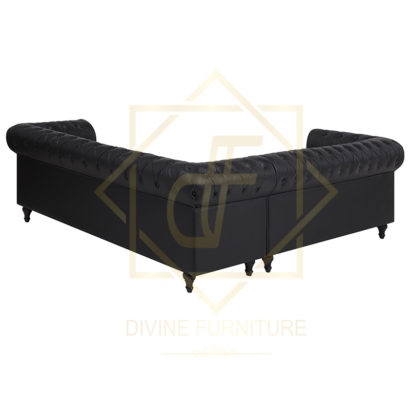 Left / Right Faux Leather Corner Sofa CHESTERFIELD - Image 6