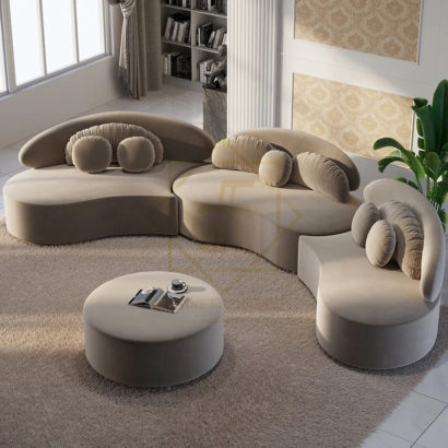 Luxury Curved Sectional Sofa