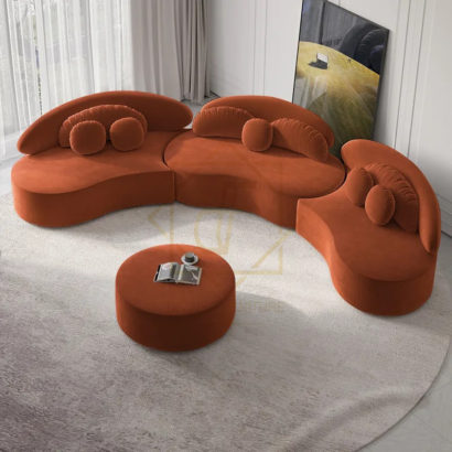 Luxury Curved Sectional Sofa - Image 5