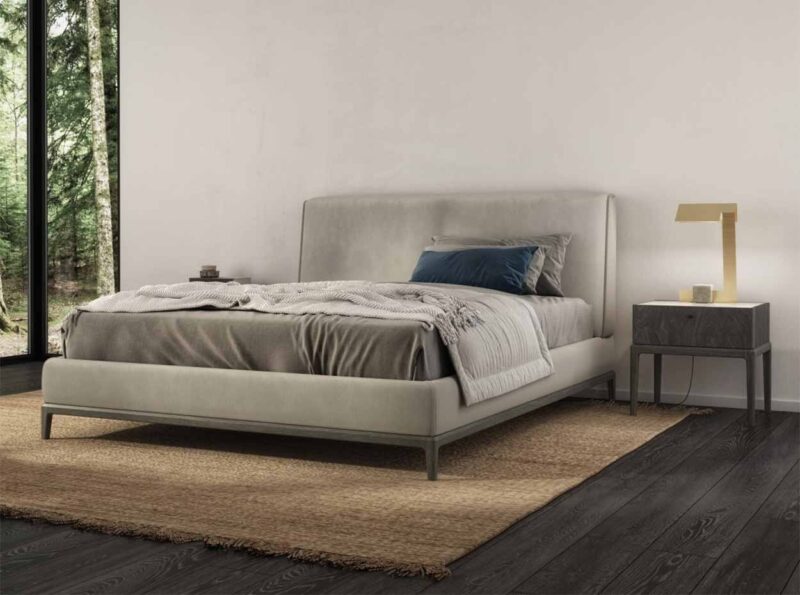 Luxury Upholstered Platform Bed in Modern Design