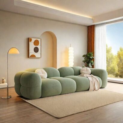Cream Style Cloud Sofa - Image 3